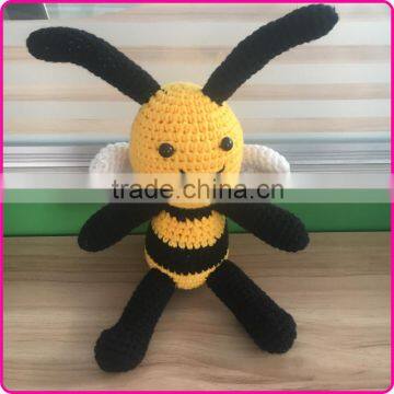 Handmade crochet stuffed toys knitted toys animal patterns little bee stuffed toys