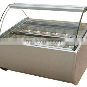 12pans ice cream showcase with good quality 0086-13695240712