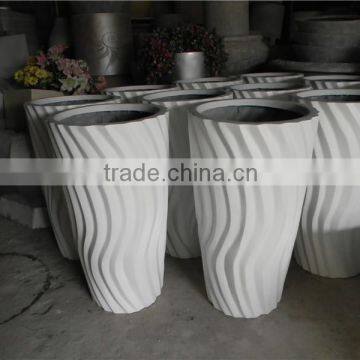 Customized raised grain fiberglass pot