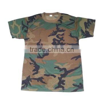 Military woodland camouflage polyester t shirt                        
                                                Quality Choice