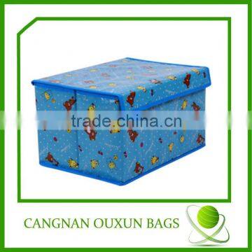 Durable in use non woven folding storage box