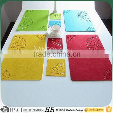 die cut christmas felt placemats