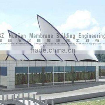 Fabric Tensile Membrane Structure canopy PTFE ETFE