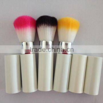 synthetic hair make up blush brush/quality retractable makeup brush