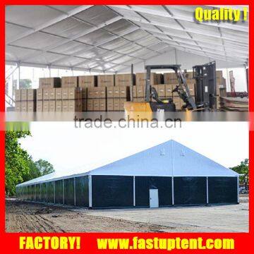 Big warehouse tent with aluminum panels wall