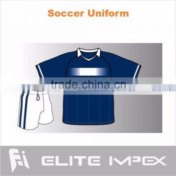 Sublimation short sleeve soccer uniform