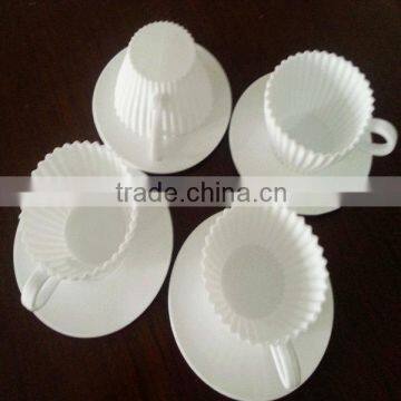 100% food grade silicone coffee cup shape cake cup