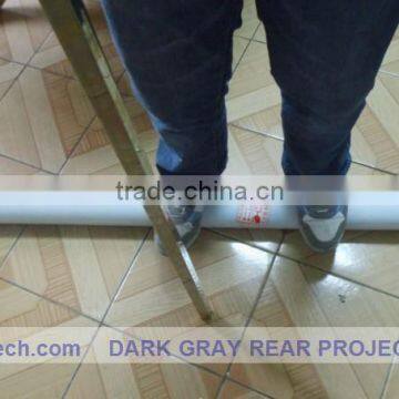 1.5M*5M Dark grey color adhesive back projection screen foil ,holographic Projection screen for window advertisig!!