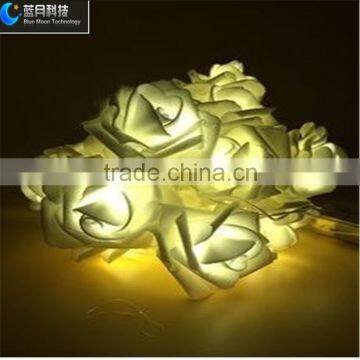 Hot Selling White Color Led Rose Flower String Light