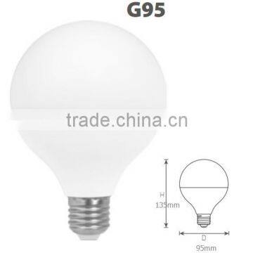 Aluminum Plastic SMD Chips E27 14w 1120 lm G95 G120 Energy Saving Light Bulb Led Bulb Light Bottle