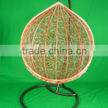 0503 outdoor garden patio good quality single seat rattan hanging swing chair YPS083