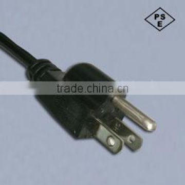 Japan Pse approval three pole ac power cord