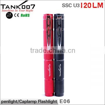 120 lumen bright pen flashlight torch Tank007 E06