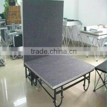 Black 1x2m Foldable Mobile Stage