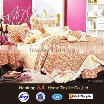 2015 100% cotton new products Korea duvet cover bedding set