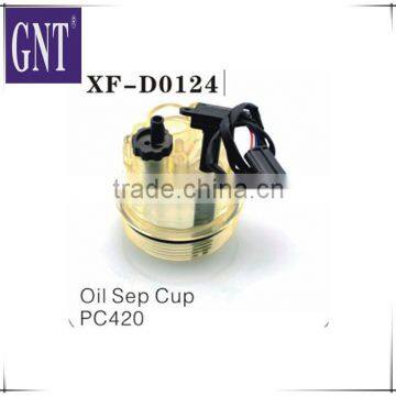 excavator oil separator cup for PC420