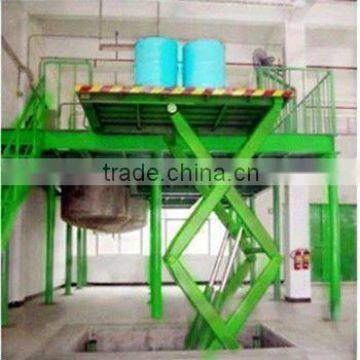 Fixed handing goods scissor lift platform