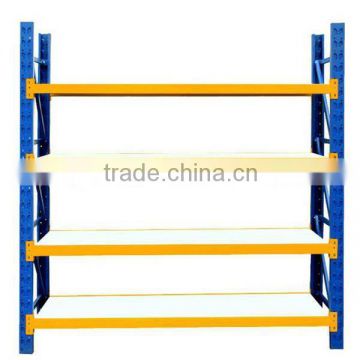 Slotted angle Adjusted height warehouse steel shelf with beam