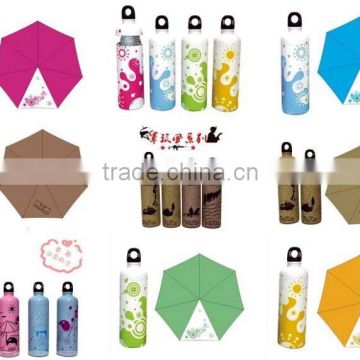 promotional advertisment gift wine bottle umbrella