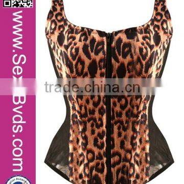 New arrival leopard sexy fat women corset