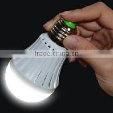 7W new design intelligent led emergency light bulb