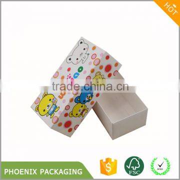 Drawer style cartoon print paper box