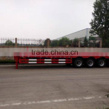 Low Bed Semi-trailer for Heavy Equipments and Construction Machinery Transportation photo-3