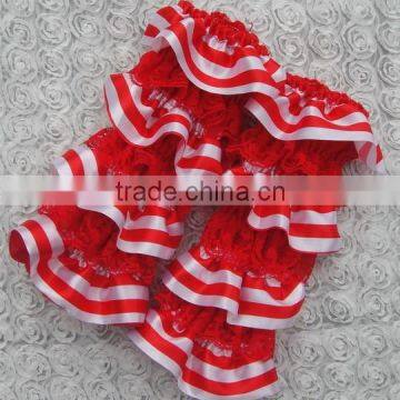 KP-LEG023 Hot sale red white chervon baby leg warmer 2015