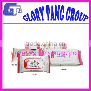 Polylactic acid nonwoven spunlace with Wood pulp for wet tissue