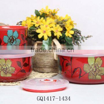 Microwave Safe Round Ceramic Bowl With Lids in Liling photo-4