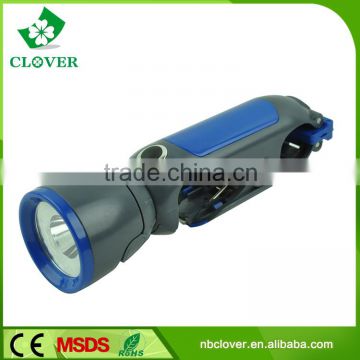 Super brightness 1W powerful LED electric flashlight torch with clip