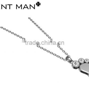 High quality italy Jewellery set ,2015 wholesale Women Jewellery Set,silver baby feet shaped pendant&bangle&earrings coolman