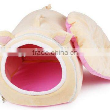 pink pig hooded dog beds with removable cushion luxury dog care