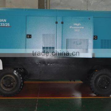 Screw Type 1155CFM 25bar Diesel Driven Portable High pressure air compressor