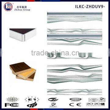 favorable wavy patterned MDF kitchen cabinet door with invisible handle