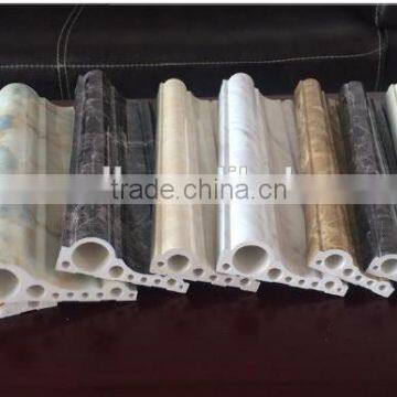 PVC imitation marble profile extruder line/mould/product