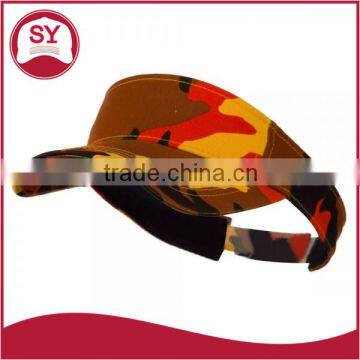 Regular Camouflage Sports visor caps with durable cotton