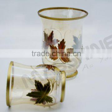 Wholesale Hot Sale Elegant Glass Candle Holder With Handpainting photo-2