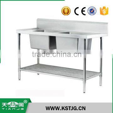 TJG high-end stainless steel kitchen sink restraunt hotel customizable