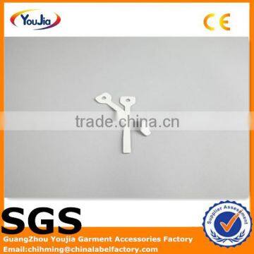 White leather zipper puller for garments