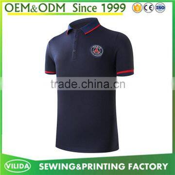 New arrival products 100% polyester dry fit football polo shirt cheap price soccer team polo jersey