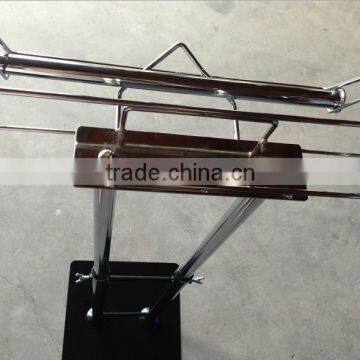 RH-VF-Rod-04 Retail Groceries Flooring Round Metal Display Stands Pull Metal Stands Floor Stand Produce Roll Bag Holders photo-3