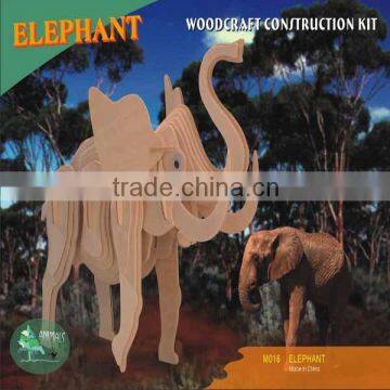 Handcrafted Jigsaw 3D Wooden Puzzle - Elephant, Brain Teaser