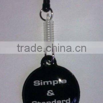 OEM Design Mobile Screen Cleaner With Ear Cap, Mobile Phone Screen Cleaner With Jack Plug, Pvc Phone Charm Screen Cleaner