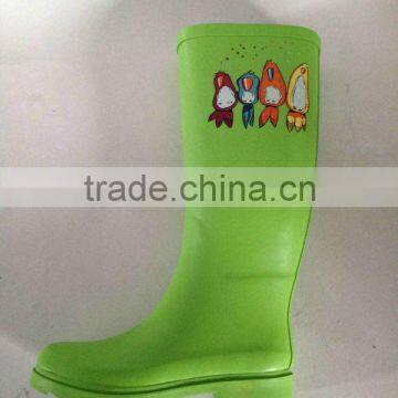 Candy color cute women cheap rubber rain boots popular