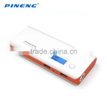 PINENG PN-968 High Quality Dual USB Portable Power Bank With Flashlight photo-2