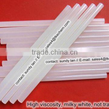 Milky white Glue stick with High viscosity, high quality and free samples