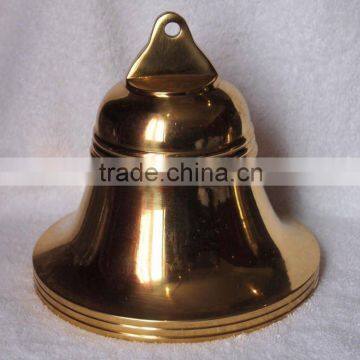 Dia7'' Polished brass ship/coat/door/temple/church bell A8-S01 with many sizes (E197)