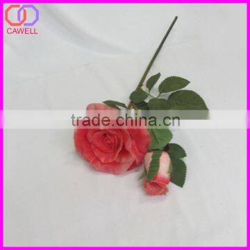Real Touch 2 Heads Giant Fake Rose Flower photo-3