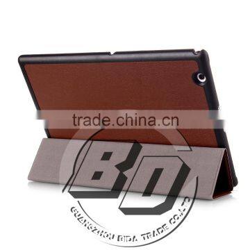 Fashionable Popular Three Folds Ultrathin Stand PU Leather Tablets Cases For Sony Xperia Z4 Tablet Fast Delivery photo-5